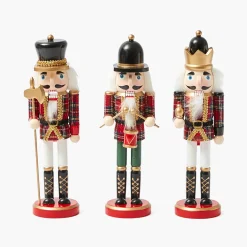 Christmas Decorations<Mrs. Alice Tartan Nutcrackers (Set of 3)