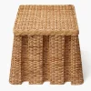 Furniture | Furniture<Mrs. Alice The Bettina Box Pleated Rattan Stool