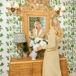 Mirrors<Mrs. Alice The Grand Rattan Mirror