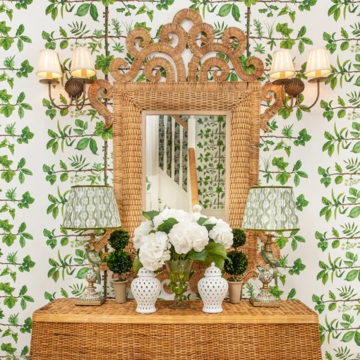 Mirrors<Mrs. Alice The Grand Rattan Mirror