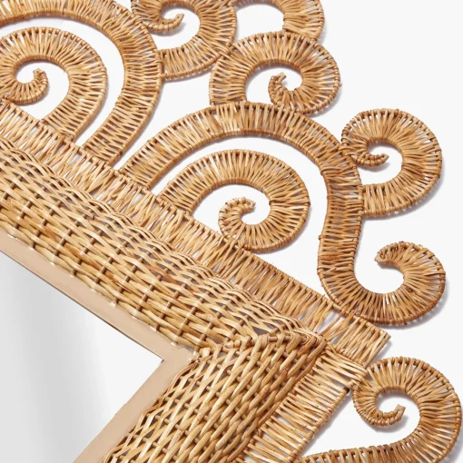 Mirrors<Mrs. Alice The Grand Rattan Mirror