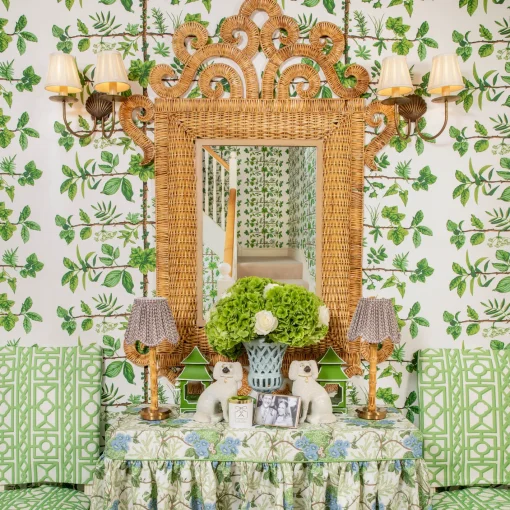 Mirrors<Mrs. Alice The Grand Rattan Mirror