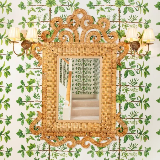 Mirrors<Mrs. Alice The Grand Rattan Mirror