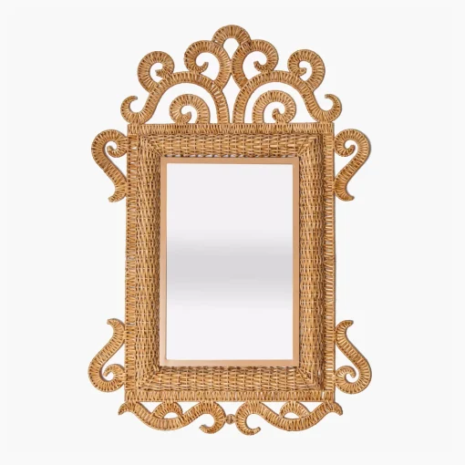 Mirrors<Mrs. Alice The Small Grand Rattan Mirror