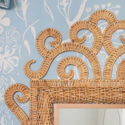 Mirrors<Mrs. Alice The Small Grand Rattan Mirror