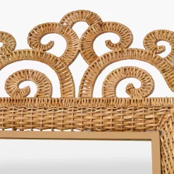 Mirrors<Mrs. Alice The Small Grand Rattan Mirror