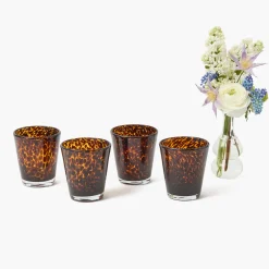 Summer Glassware | Glasses<Mrs. Alice Tortoiseshell Glasses (Set of 4)