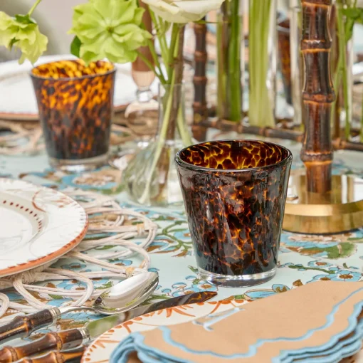 Summer Glassware | Glasses<Mrs. Alice Tortoiseshell Glasses (Set of 4)