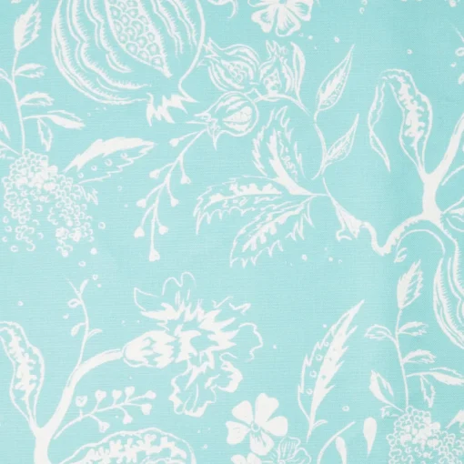 Serena Fresson Fabrics<Mrs. Alice Turquoise Chelsea Square Fabric