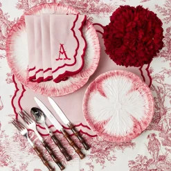 Napkins | Mrs. Alice Monogram<Mrs. Alice Valérie Pink Napkins (Set of 4)