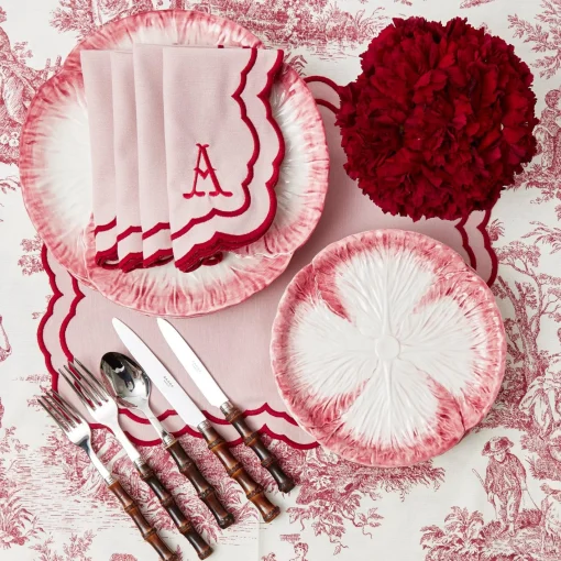 Napkins | Mrs. Alice Monogram<Mrs. Alice Valérie Pink Napkins (Set of 4)