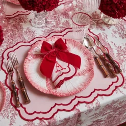 Table Linen Sets | Mrs. Alice Monogram<Mrs. Alice Valérie Pink Placemats & Napkins (Set of 4)