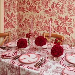 Table Linen Sets | Mrs. Alice Monogram<Mrs. Alice Valérie Pink Placemats & Napkins (Set of 4)
