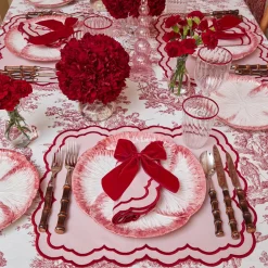 Table Linen Sets | Mrs. Alice Monogram<Mrs. Alice Valérie Pink Placemats & Napkins (Set of 4)