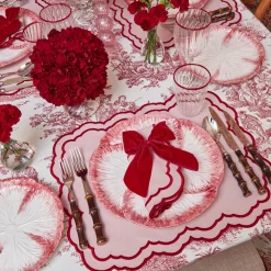 Table Linen Sets | Mrs. Alice Monogram<Mrs. Alice Valérie Pink Placemats & Napkins (Set of 4)