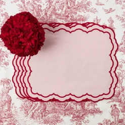 Placemats<Mrs. Alice Valérie Pink Placemats (Set of 4)