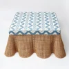 Furniture | Furniture<Mrs. Alice Vivienne Rattan Scalloped Ottoman