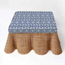 Furniture | Furniture<Mrs. Alice Vivienne Rattan Scalloped Ottoman