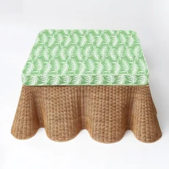 Furniture | Furniture<Mrs. Alice Vivienne Rattan Scalloped Ottoman