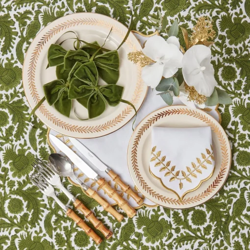 Table Linen Sets<Mrs. Alice White & Gold Laurel Placemats & Napkins (Set of 4)