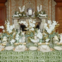Table Linen Sets<Mrs. Alice White & Gold Laurel Placemats & Napkins (Set of 4)