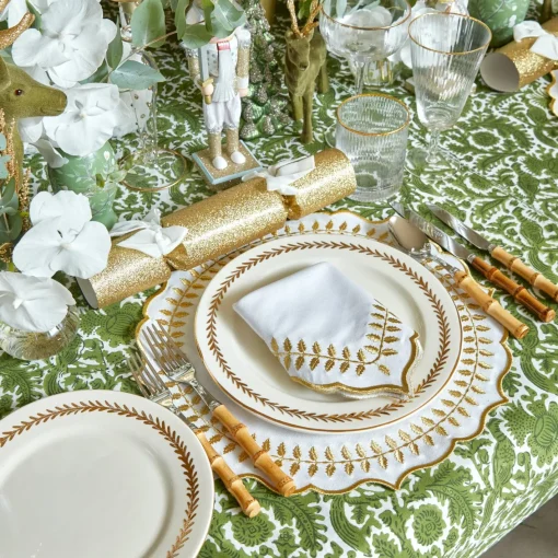 Table Linen Sets<Mrs. Alice White & Gold Laurel Placemats & Napkins (Set of 4)