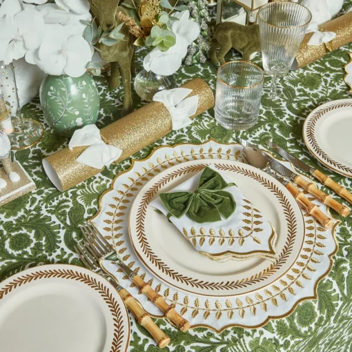 Table Linen Sets<Mrs. Alice White & Gold Laurel Placemats & Napkins (Set of 4)
