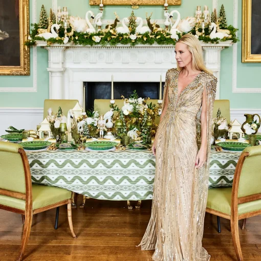 Table Linen Sets<Mrs. Alice White & Gold Laurel Placemats & Napkins (Set of 4)