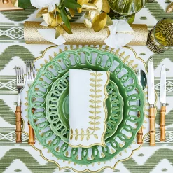 Table Linen Sets<Mrs. Alice White & Gold Laurel Placemats & Napkins (Set of 4)