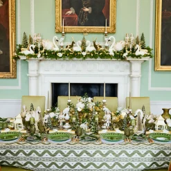 Placemats<Mrs. Alice White & Gold Laurel Placemats (Set of 4)