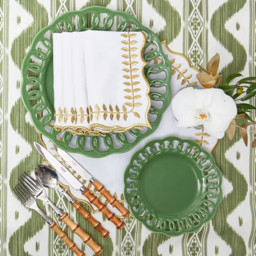 Table Linen Sets<Mrs. Alice White & Gold Laurel Placemats & Napkins (Set of 4)