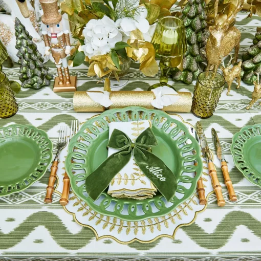 Table Linen Sets<Mrs. Alice White & Gold Laurel Placemats & Napkins (Set of 4)