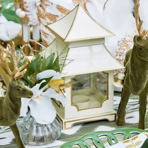 Year-round Decorations | Christmas Decorations<Mrs. Alice White & Gold Pagoda Lantern Set