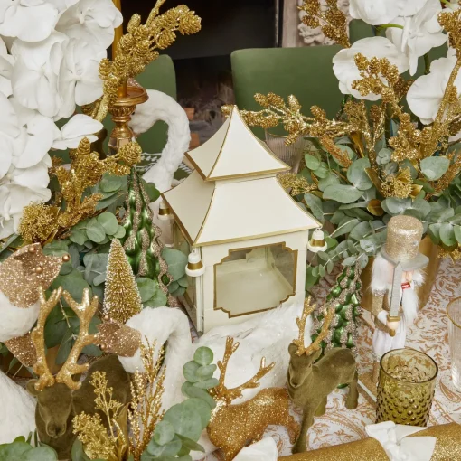 Year-round Decorations | Christmas Decorations<Mrs. Alice White & Gold Pagoda Lantern