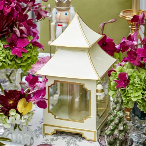 Year-round Decorations | Christmas Decorations<Mrs. Alice White & Gold Pagoda Lantern Set