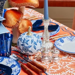 Autumn Decorations<Mrs. Alice White Chinoiserie Tole Pumpkin (Pair)