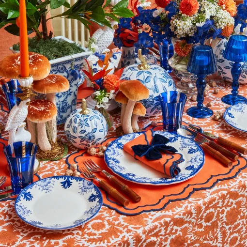 Autumn Decorations<Mrs. Alice White Chinoiserie Tole Pumpkin (Pair)