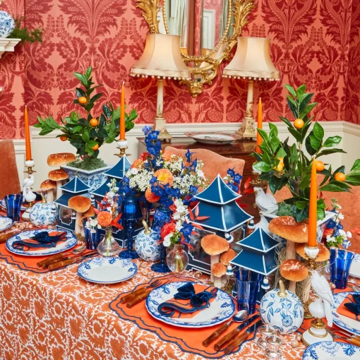 Autumn Decorations<Mrs. Alice White Chinoiserie Tole Pumpkin (Pair)
