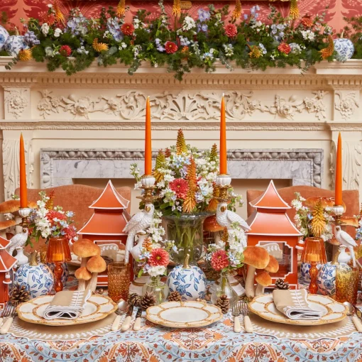 Autumn Decorations<Mrs. Alice White Chinoiserie Tole Pumpkin (Pair)
