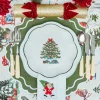 Napkins<Mrs. Alice White Hand Embroidered Father Christmas Napkins (Set of 4)