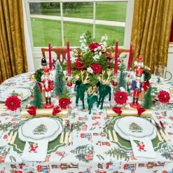 Napkins<Mrs. Alice White Hand Embroidered Father Christmas Napkins (Set of 4)