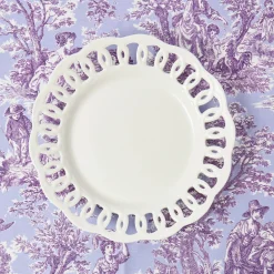 Dinner Plates | Crockery Sets<Mrs. Alice White Lace Dinner Plates (Set of 4)