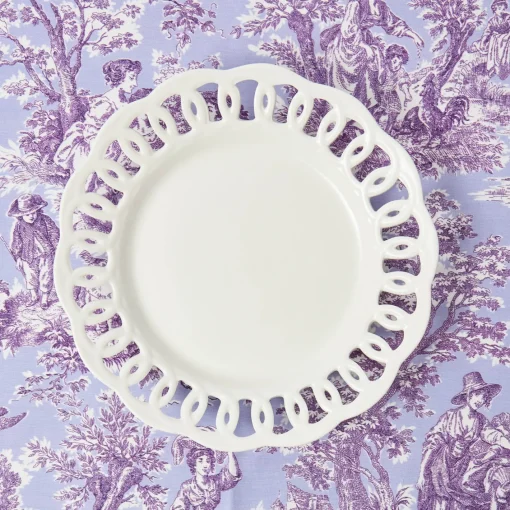 Dinner Plates | Crockery Sets<Mrs. Alice White Lace Dinner Plates (Set of 4)