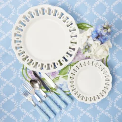 Dinner Plates | Crockery Sets<Mrs. Alice White Lace Dinner Plates (Set of 4)