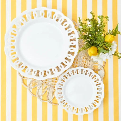Dinner Plates | Crockery Sets<Mrs. Alice White Lace Dinner Plates (Set of 4)