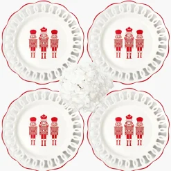 Dinner Plates | Crockery Sets<Mrs. Alice White Lace Nutcracker Dinner Plates (Set of 4)