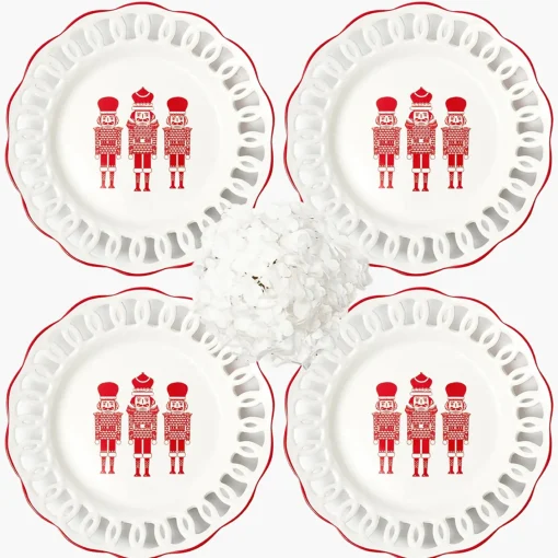 Dinner Plates | Crockery Sets<Mrs. Alice White Lace Nutcracker Dinner Plates (Set of 4)