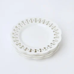 Starter Plates | Crockery Sets<Mrs. Alice White Lace Starter Plates (Set of 4)