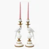 Summer Glassware | Summer Candleware<Mrs. Alice White Parrot Candle Holder (Pair)