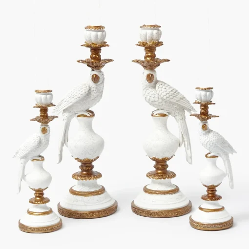 Summer Candleware | Candles<Mrs. Alice White Parrot Candle Holder Set